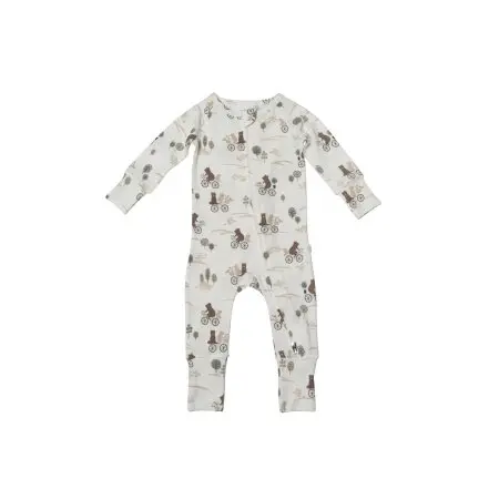 Loulou Lollipop	Tencel Sleeper - Bears on Bikes Tjskids.com
