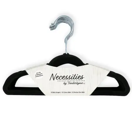 Tendertyme 15 Pack Baby Hangers - Black