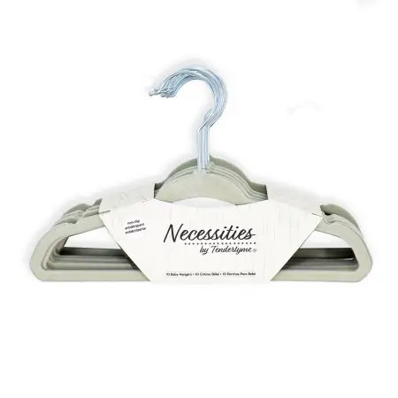 Tendertyme 15 Pack Baby Hangers - Grey
