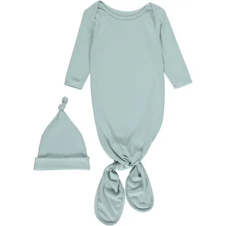 Tickety Boo Knotted Gown and Hat - Sea Green