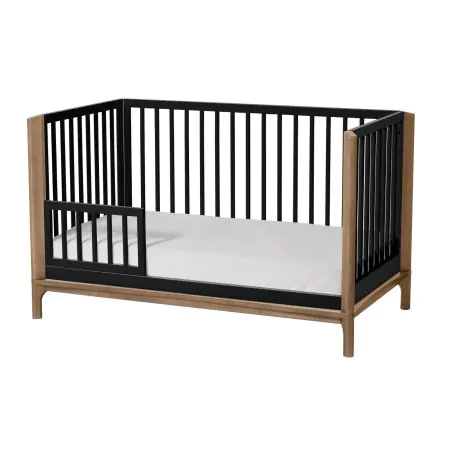 Little Seeds Toddler Guardrail (Spindle) Laurel Collection - Black TF008BKPL	884392016869 Tjskids.com