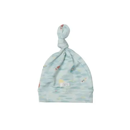 Loulou Lollipop Top Knot Beanie Tencel - Kayak	BA7002U.KYK.7 825754036569 Tjskids.com