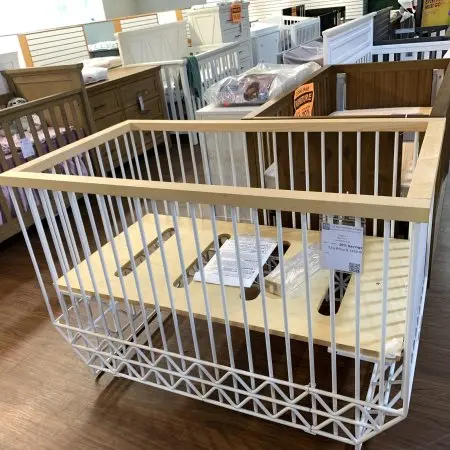 Ubabub Mod 3 in 1 Convertible Crib Warm White Natural