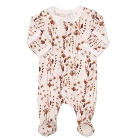 Coccoli Zipper Footie Amber Wildflowers