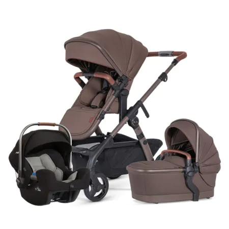 Silver Cross Wave 3 Stroller + PIPA Infant Seat Bundle - Caramel BUWVPPCM Tjskids.com