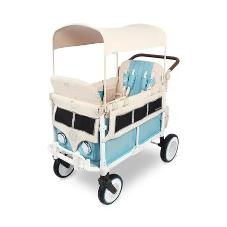 WonderFold VW Edition Quad Stroller - Bondi Blue