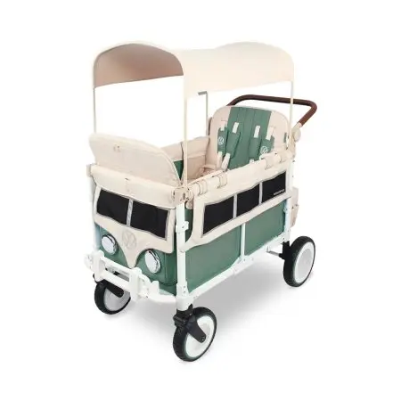 Wonderfold VW Edition Quad Stroller - Sage Green