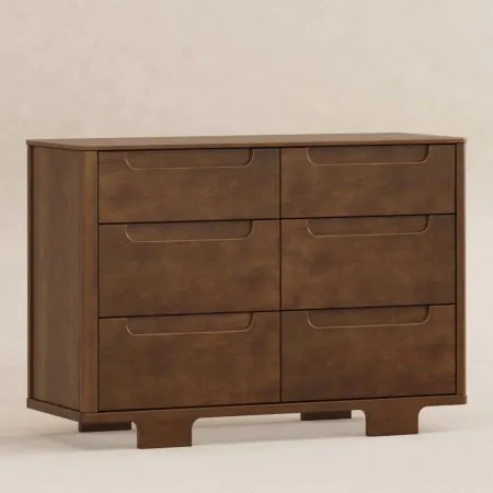 Babyletto Yuzu 6 Drawer Dresser - Natural Walnut M23426NL	48517864647 Tjskids.com