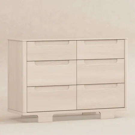 Babyletto Yuzu 6 Drawer Dresser - Washed Natural M23426NX	48517867709 Tjskids.com