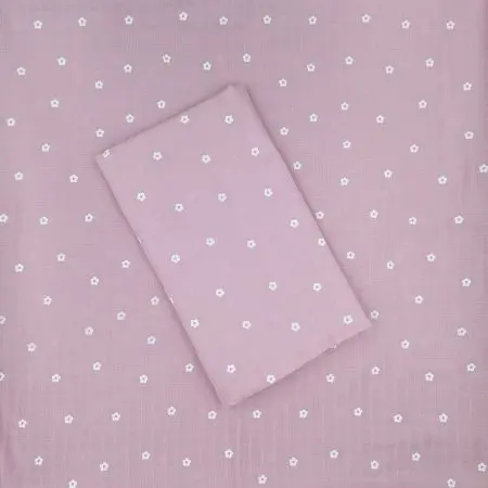 Muslin Swaddle - Mauve Daisies