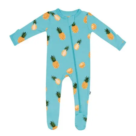 Kyte Baby Zippered Footie - Pineapple Tjskids.com