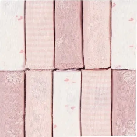 Just Born 10-Pack Washcloths - Pink GCW60578 32633137846  Tjskids.com