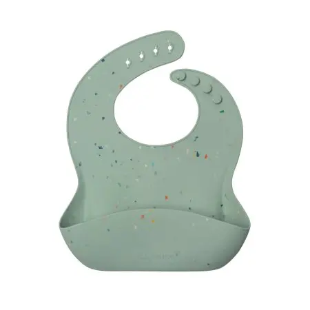 Loulou Lollipop Silicone Bib - Confetti Seafoam SILBIBCFTF Tjskids.com