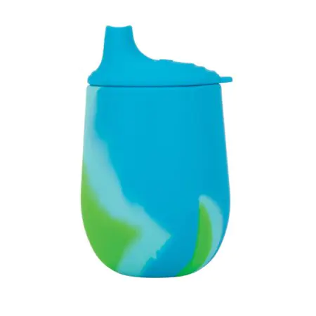 Nuby	 Silicone Sipper First Training Cup with Spout 6oz	5310777 627972107775 Tjskids.com
