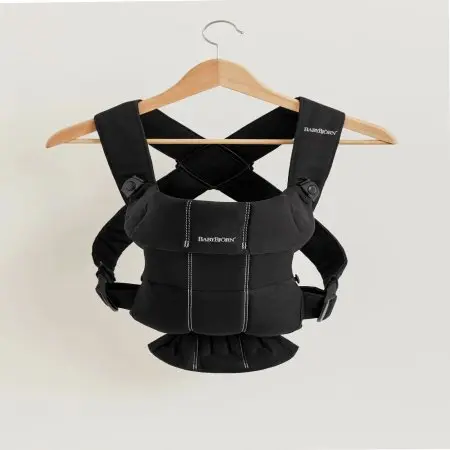 BabyBjorn Baby Carrier Mini - Cotton, Woven Black	021156CA 810047572213 Tjskids.com
