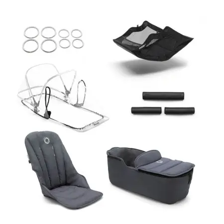 Bugaboo Box 2 - 2019 Fox Style Set Steel - Blue 238255ST01 8717447112570 Tjskids.com