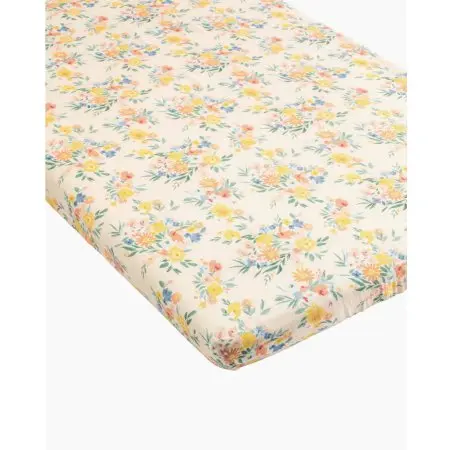 Loulou Lollipop Crib Sheet - Floral Bouquet CRIBFBQ	825754032073 Tjskids.com