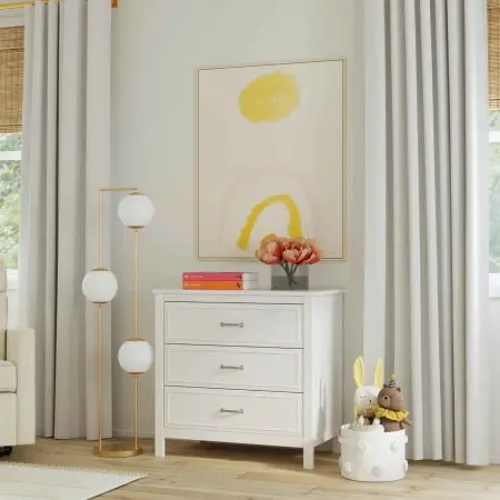 Davinci Charlie 3 Drawer Dresser White