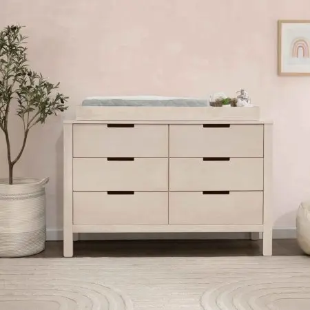 Davinci Colby 6 Draw Dresser Washed Natural