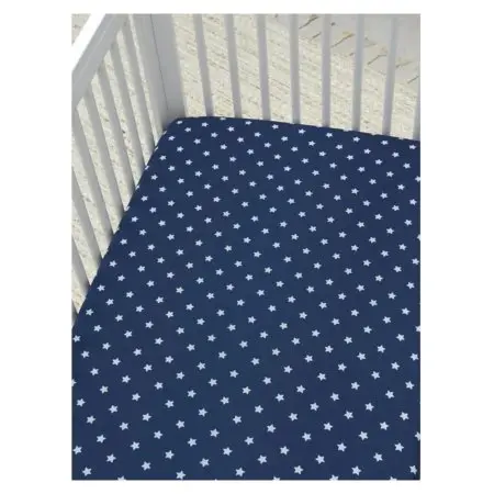 Gerber Fitted Crib Sheet - Stars GCW10161 13618220593 Tjskids.com