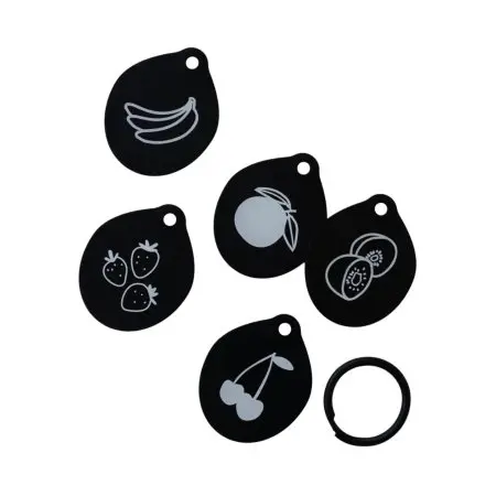 Loulou Lollipop	Flashcards Fruits BW	FCS-BW 825754033223 Tjskids.com
