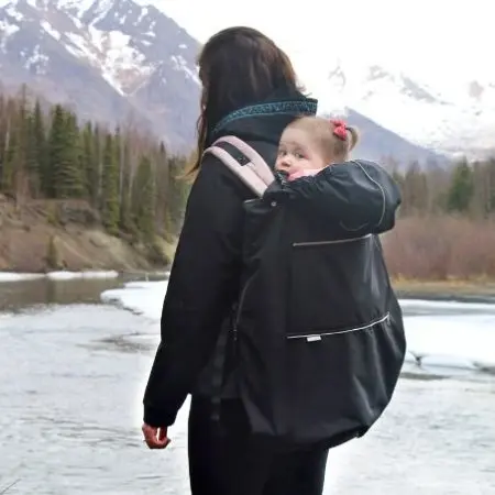 Jan & Jul Cozy-Dry Baby Rain Cover - Black