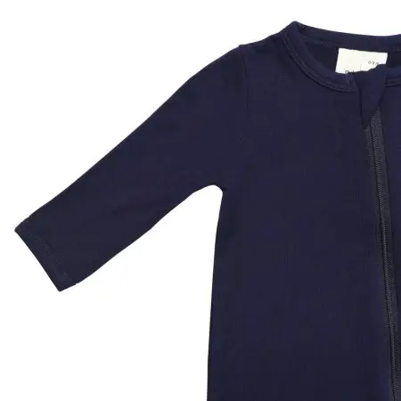 Kytebaby Zippered Footie - Navy