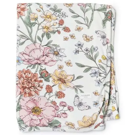 Loulou Lollipop Knit Swaddle in Tencel - Secret Garden
