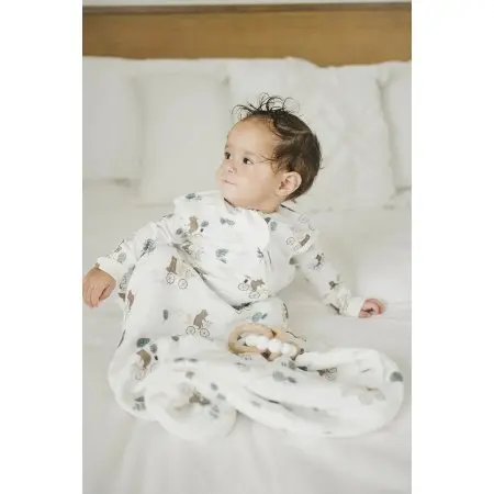 Loulou Lollipop Muslin Sleep Bag - Bears on Bikes