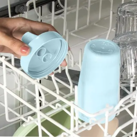 Re-Play No Spill Lid with Valve - Ice Blue	1617 98601016179 Tjskids.com