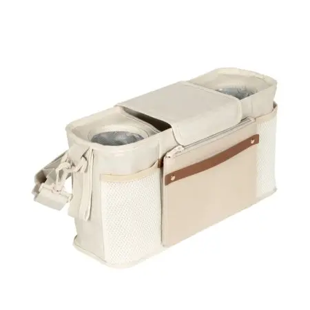 Wonderfold	Parent Console With 2 Insulated Cup Holders - Beige	PC02-BG 604085129726 Tjskids.com