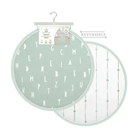 Piccolo Bambino Round Reversible Playmat on Wooden Hanger