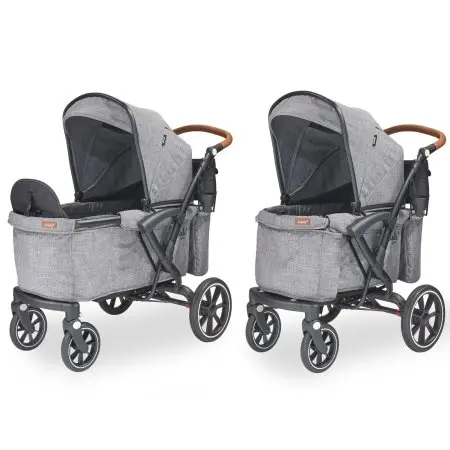 Larktale	Sprout V2 Single to Double Stroller/Wagon - Nightcliff Stone LK52014 Tjskids.com
