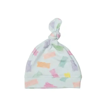 Loulou Lollipop Top Knot Beanie Tencel - Gummy Bears Tjskids.com