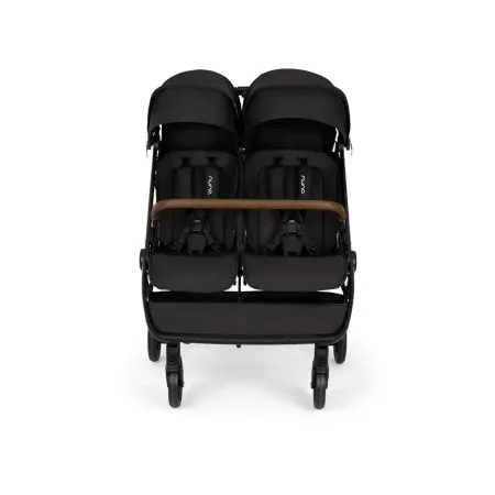 Nuna TRVL DUBL Stroller - Caviar ST19800CVR	8721094504725 Tjskids.com