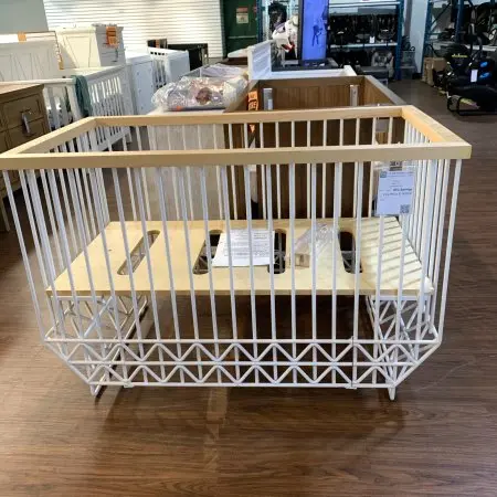 Ubabub Mod 3 in 1 Convertible Crib Warm White Natural