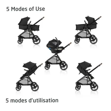 Maxi Cosi Zelia Luxe 5-in-1 Modular Travel System - New Hope Tan 01363CGYQ 884392003593 Tjskids.com