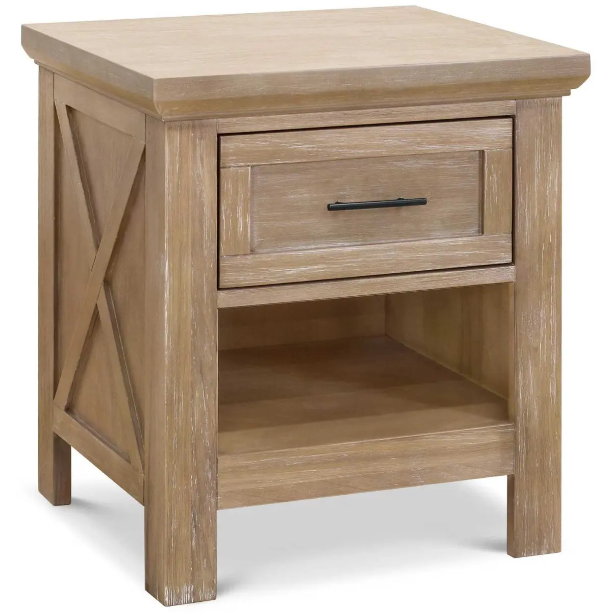 SHOP Franklin and Ben Emory Farmhouse Nightstand Driftwood TJSKIDS.COM TjsKids