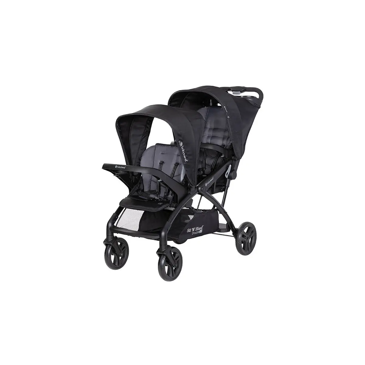 Baby Trend Sit N Stand Double 2.0 Stroller Dash Black