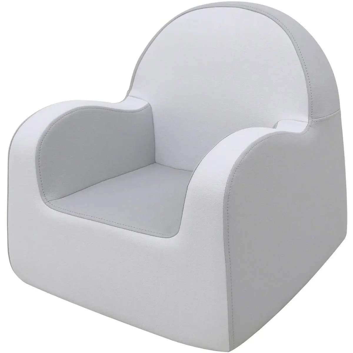 Baby Care Soffkin Leather Luxury Kids Sofa Grey with Stripe TJSKIDS.COM TjsKids