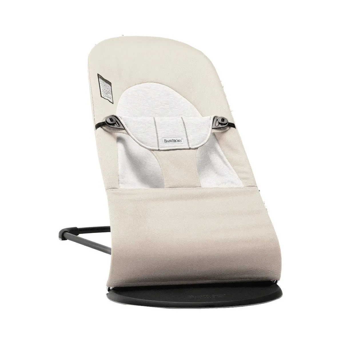 BabyBjorn Bouncer Balance Soft Black Frame Cotton Jersey Beige Gray Vancouver Baby Store TjSKIDS.COM TjsKids