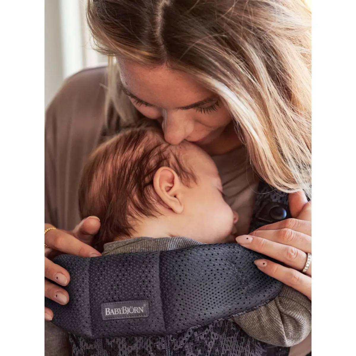 BABYBJORN Baby Carrier Mini Anthracite Leopard 3D Mesh