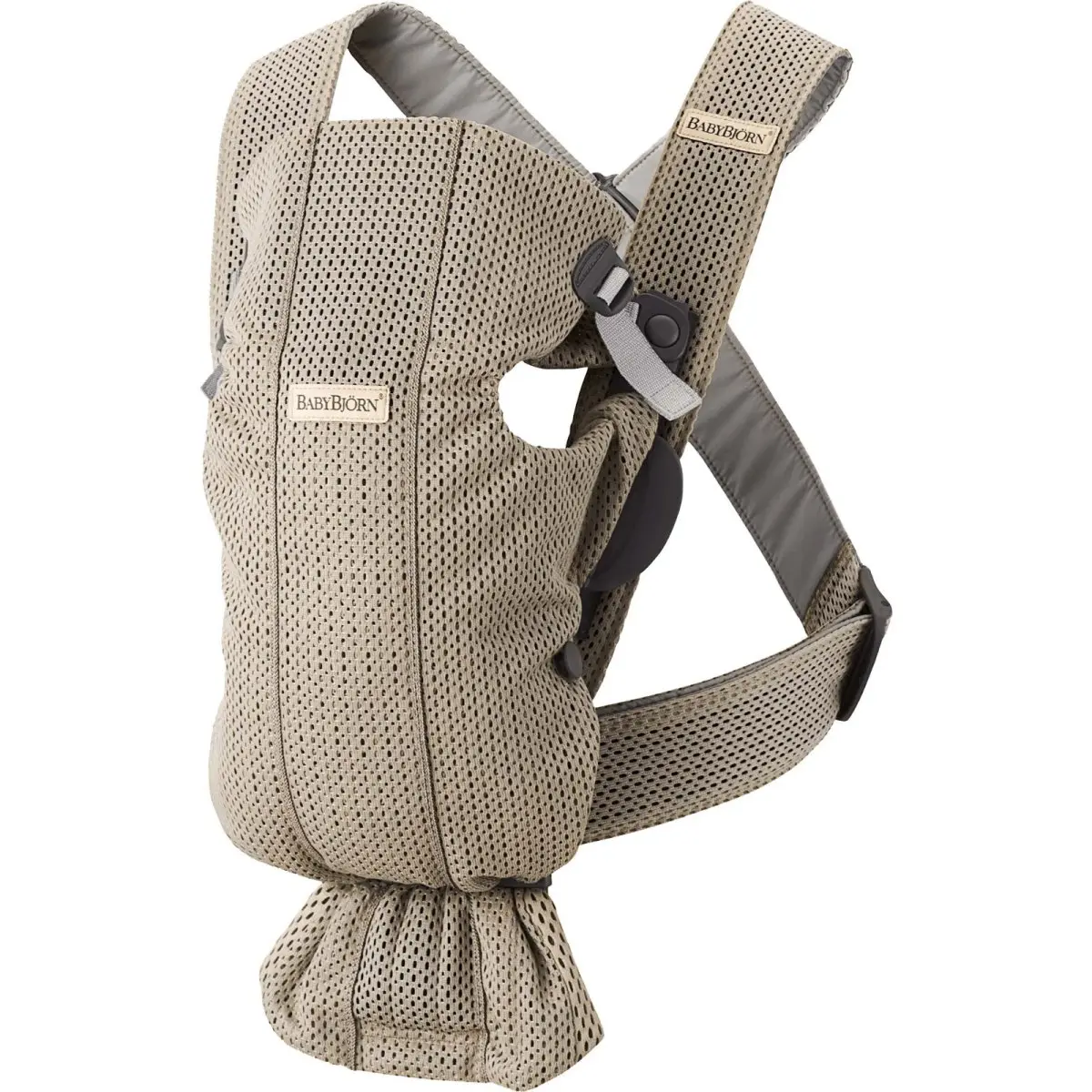 BabyBjorn Baby Carrier Mini 3D Mesh Grey Beige TJSKIDS.COM TjsKids