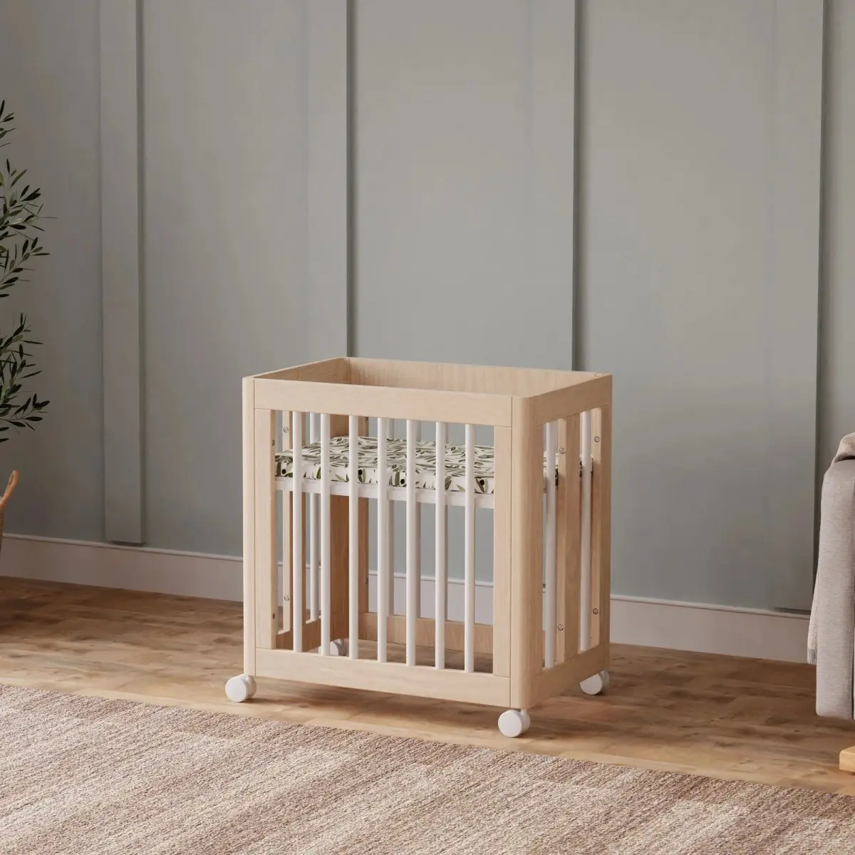 Washed natural crib on sale