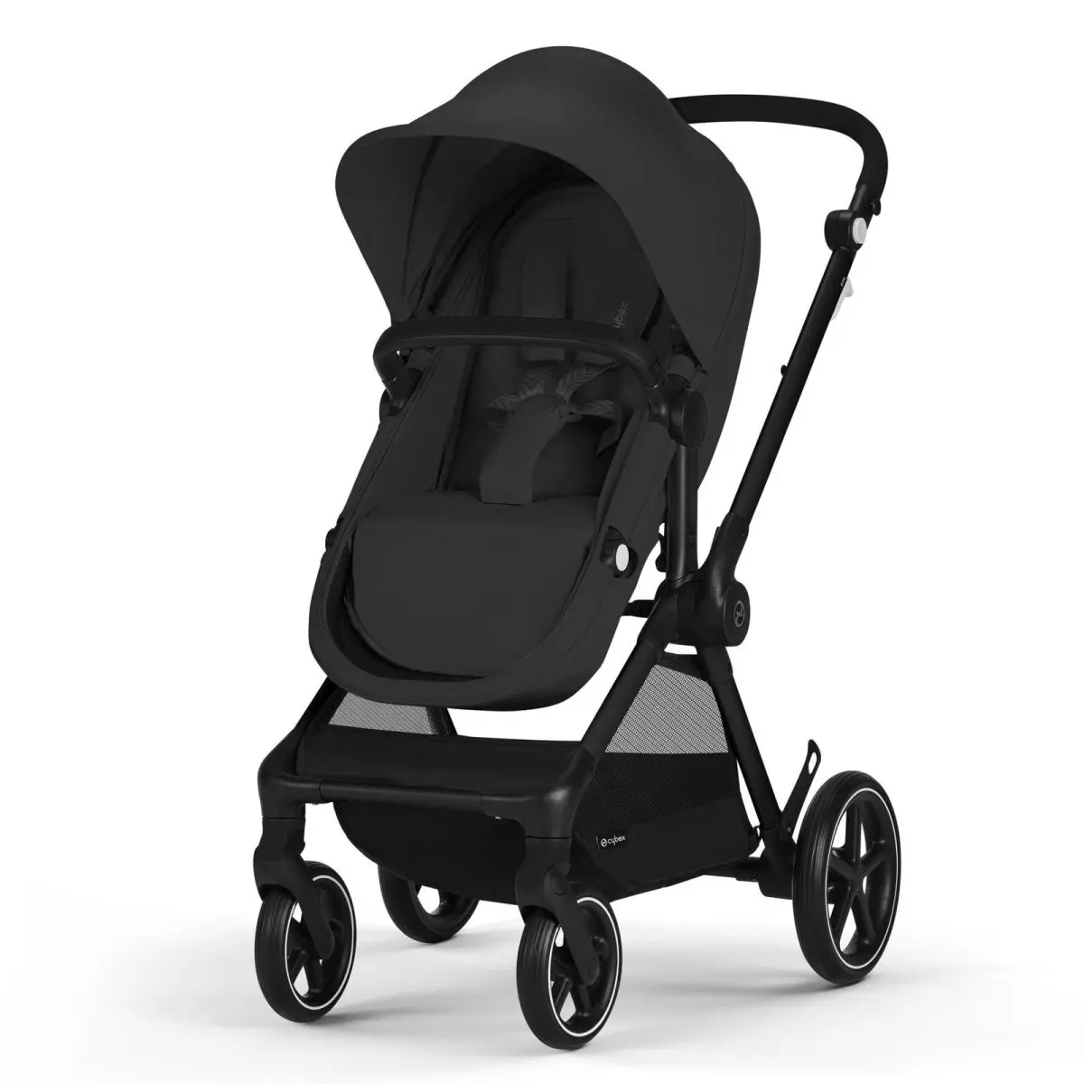 Cybex Travel System EOS Stroller and Aton 2 Car Seat Moon Black