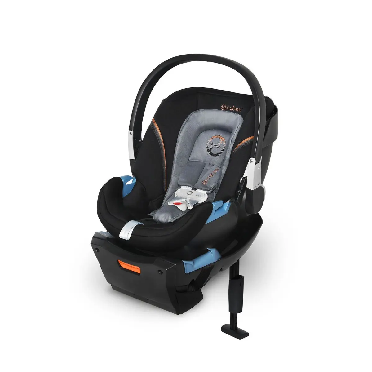Cybex EOS Travel System Moon Black Stroller and Aton 2 Lava Stone Infant Car Seat TjsKids