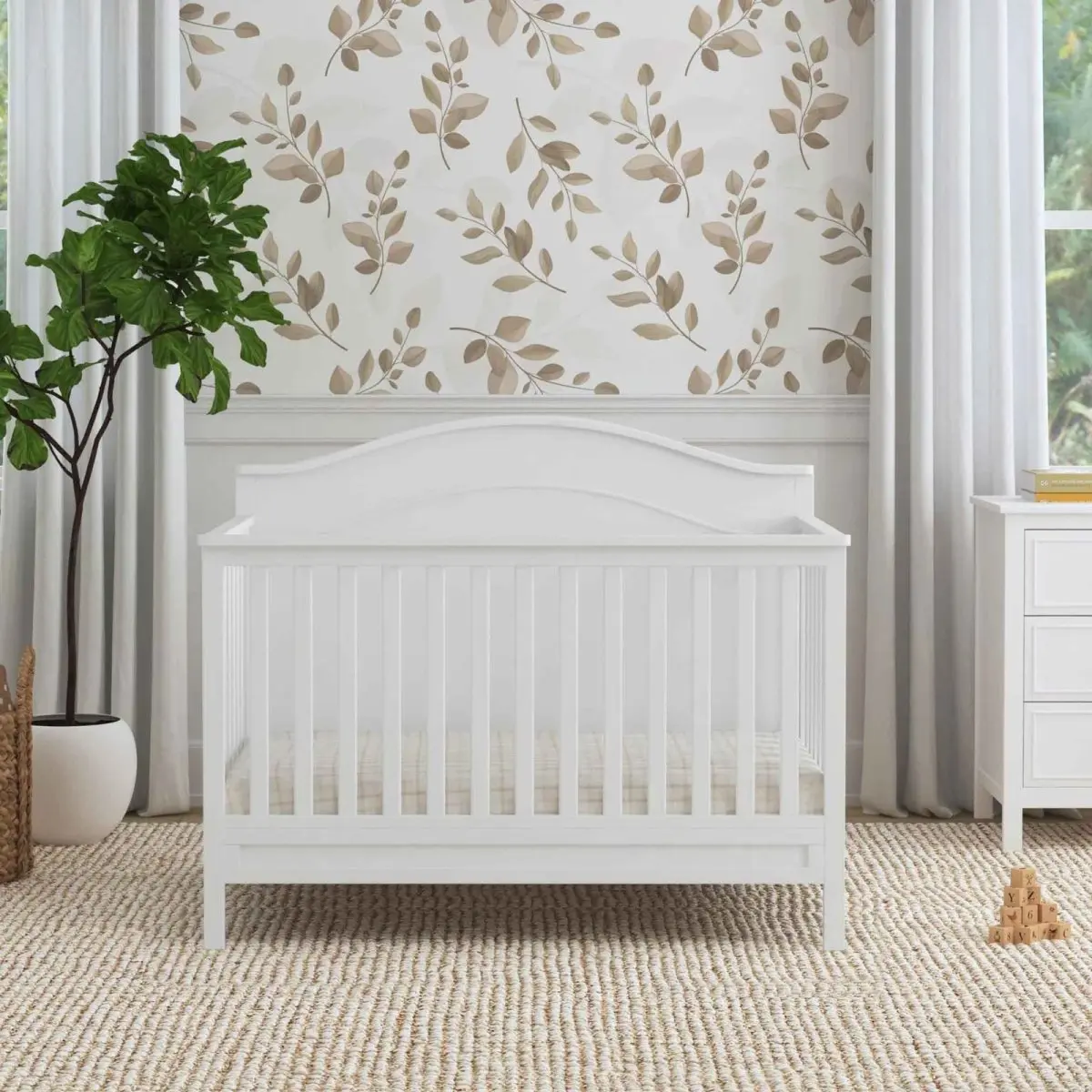 DaVinci Charlie 4 in 1 Convertible Crib White TjsKids