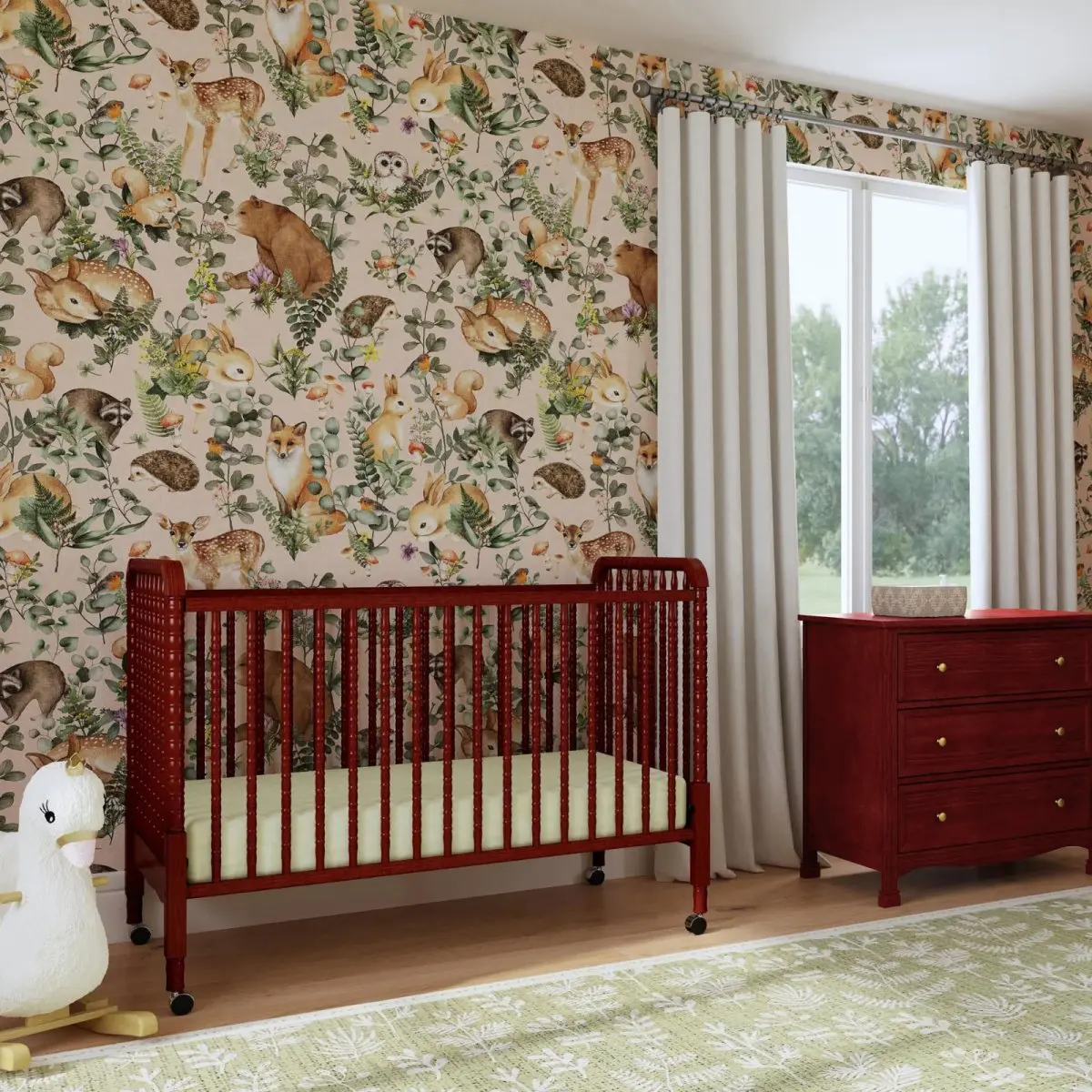 Jenny lind crib cherry cheap