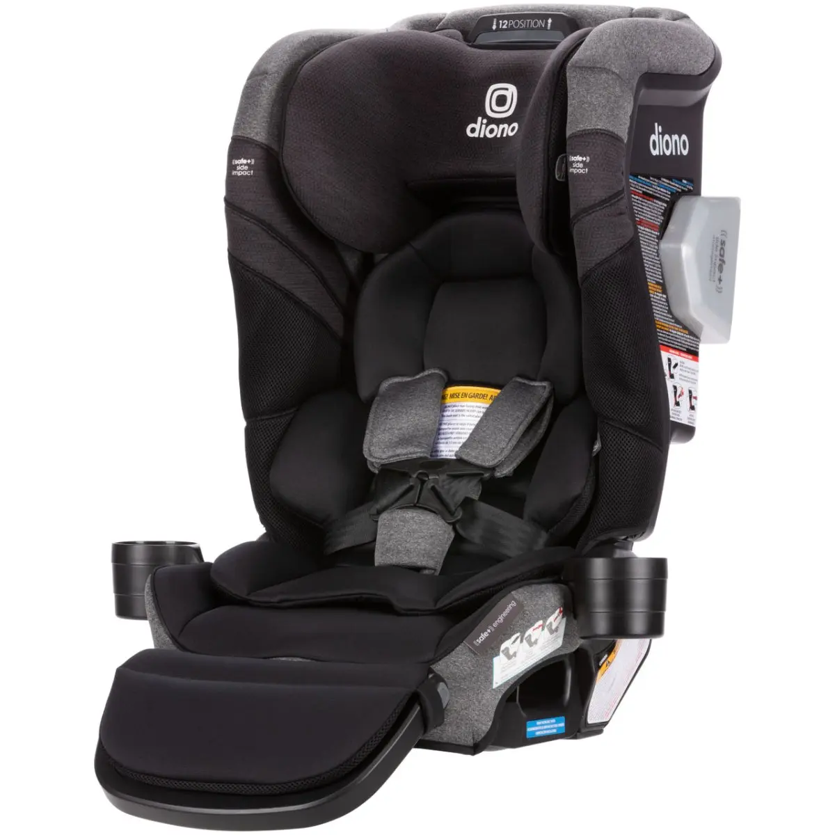 Diono Radian 3RXT SAFE PLUS Max Convertible Car Seat Black Storm TjsKids