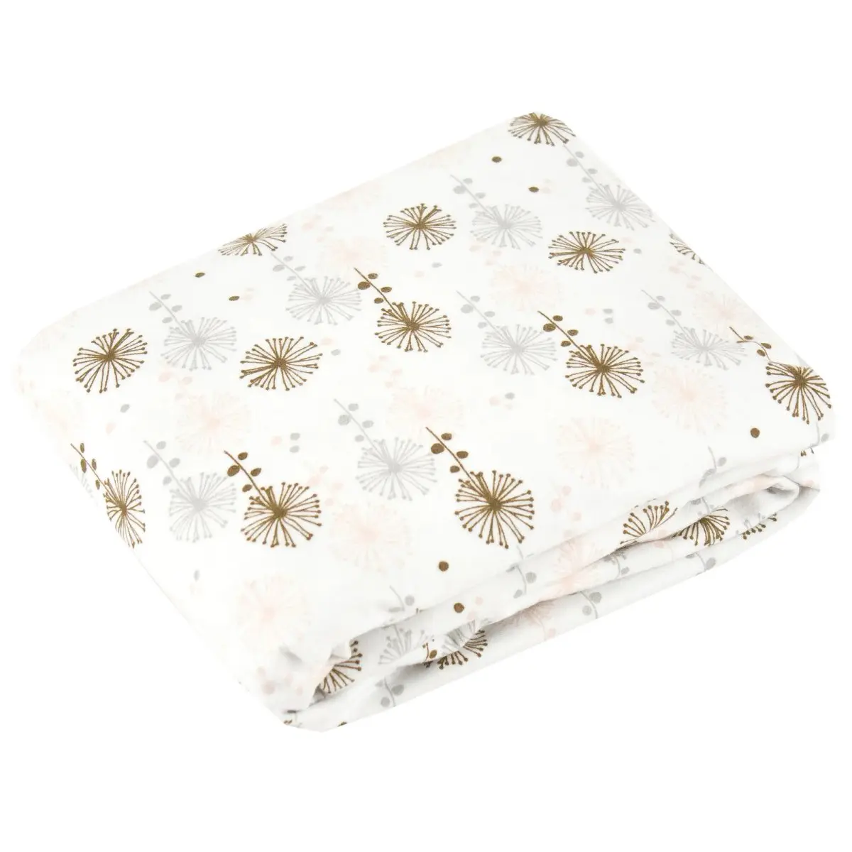 Kushies Flannel Crib Sheet Modern Flower TjsKids